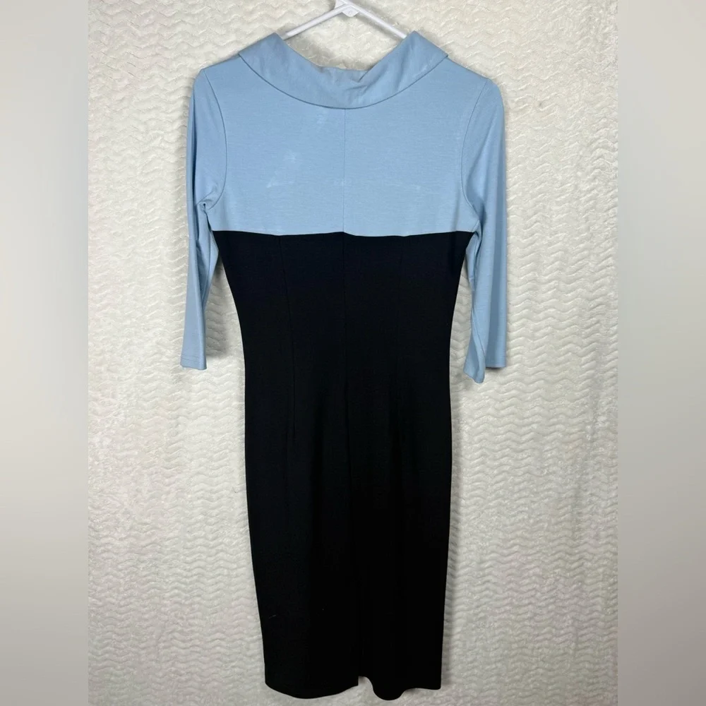 Retro beautiful sky blue half Sleeve Dress. Size S/M - Picture 8 of 11